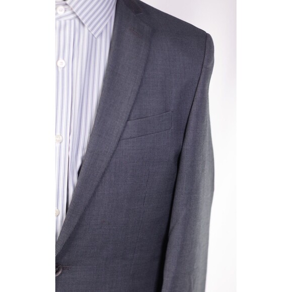 Kenneth Cole Men Reaction Two Button Striped Gray Men's Blazer Sportcoat 38R - Picture 5 of 11
